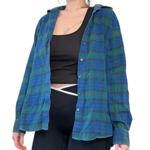 Blue Flannel Button Down - Picture 2 of 14